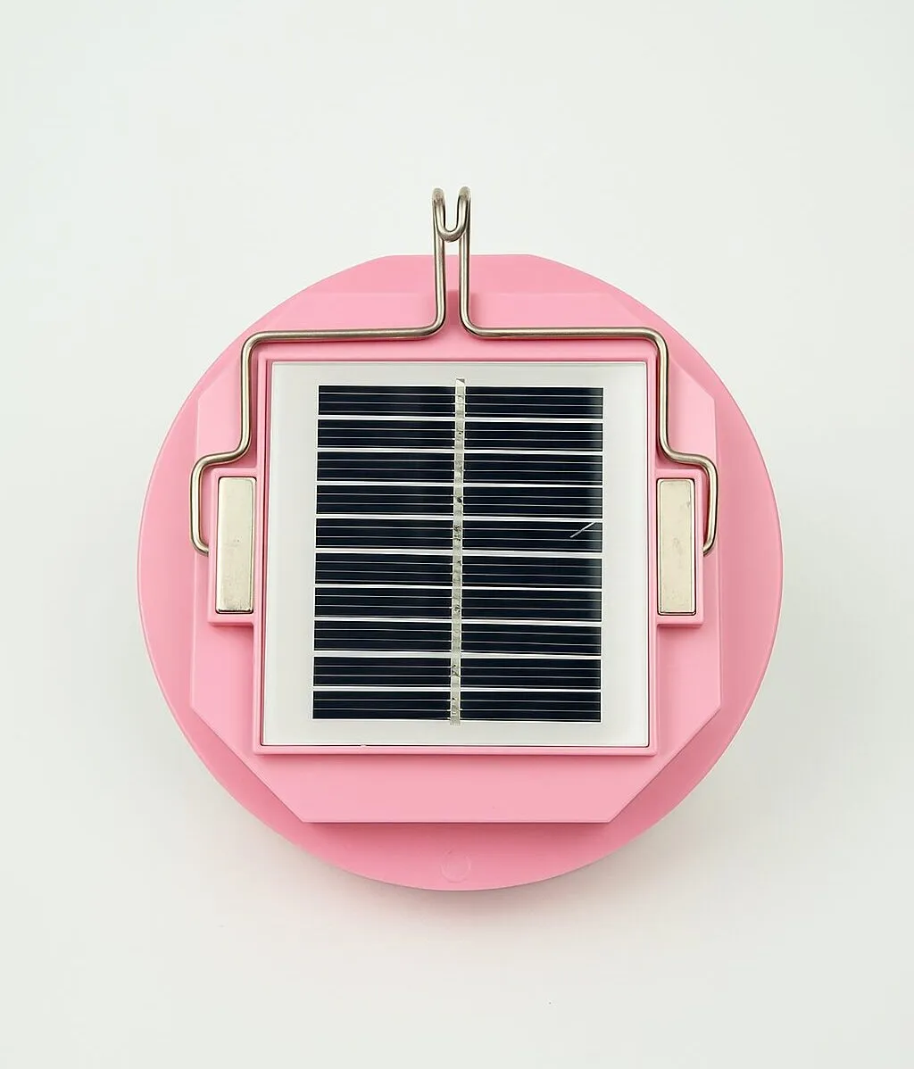 Lámpara Led Solar Recargable Rosa