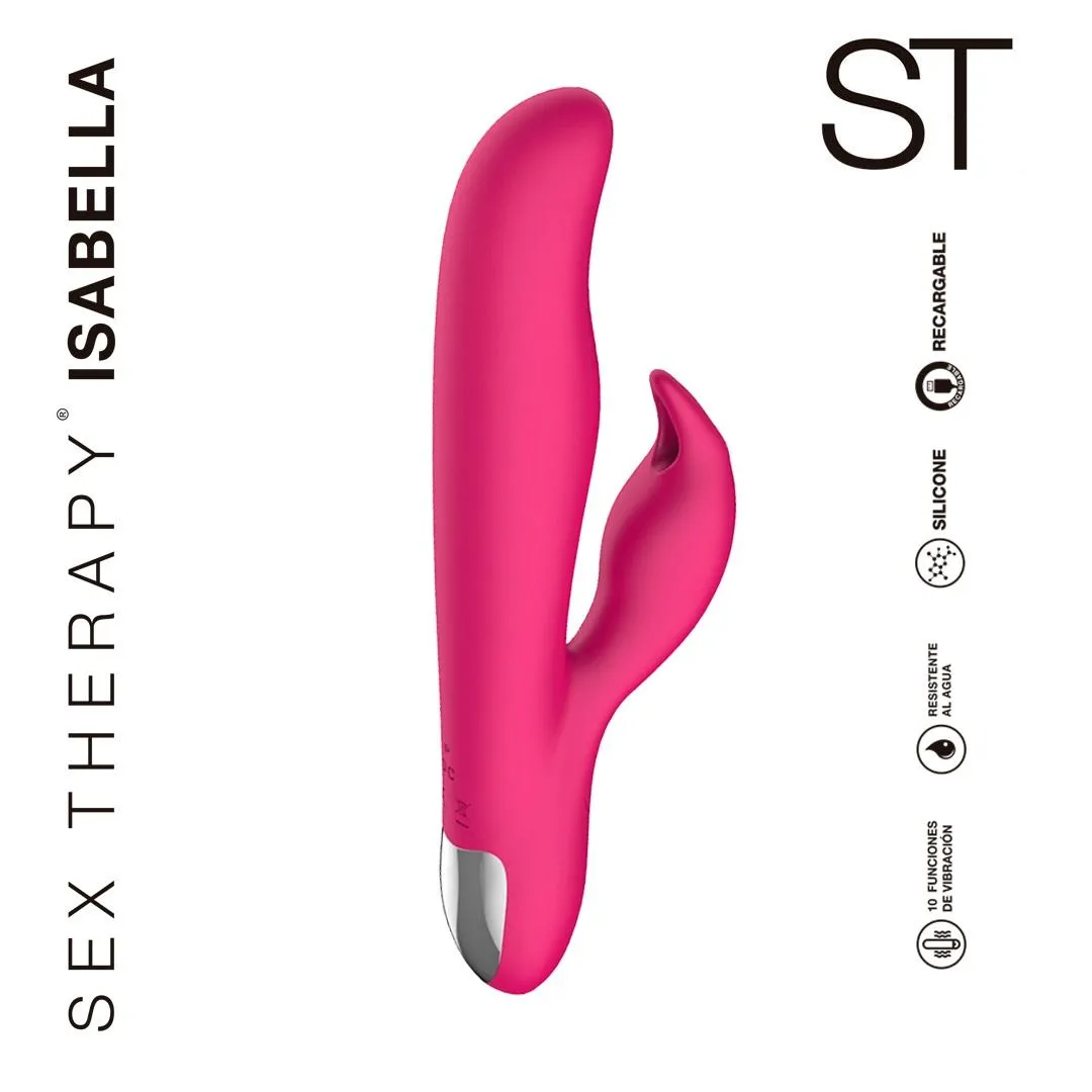 Vibrador Rotativo Doble Estimulación - Isabella