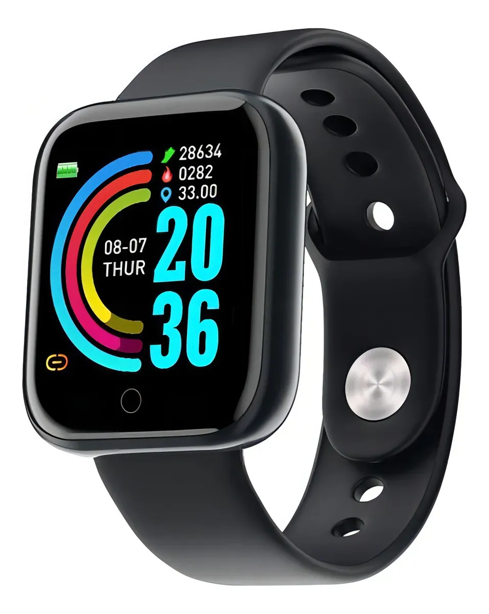 Reloj Smartwatch D20 Negro | Tecnología y salud