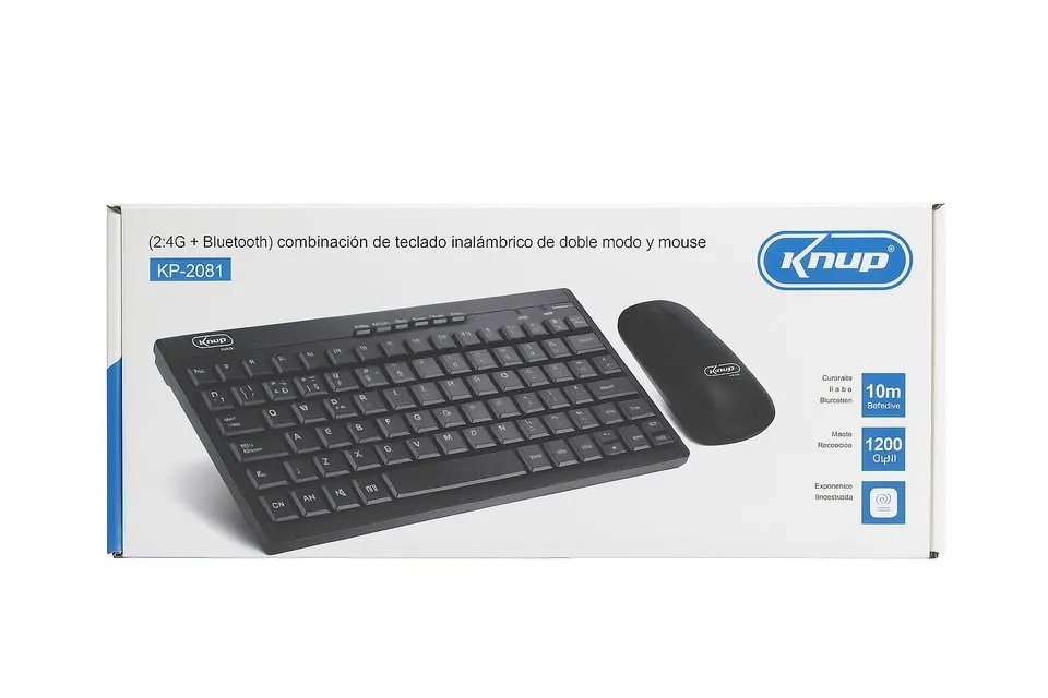 Teclado y Mouse inalámbricos Knup KP-2081